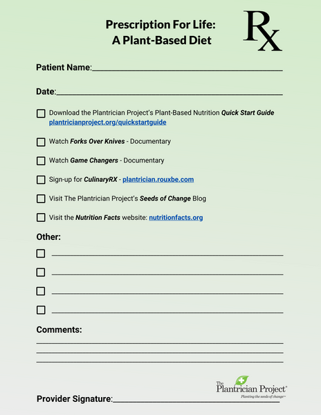 The Plantrician Project Rx Pads: Prescription for Life - 10 pads